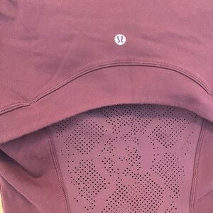 Lululemon burgandy zip jacket